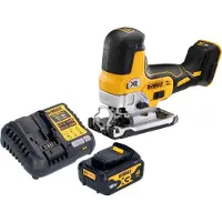 DeWalt DCS 335 M1 Akku Stichsäge 18 V 135 mm Brushless + 1x Akku 4,0 Ah + Ladegerät