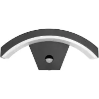 Ecolite Fassadenleuchte nach oben gebogen mit PIR-Sensor anthrazit Z1107/PIR-CR