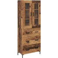 vidaXL Highboard 2 stk. Altholz 69,5 x 34 x 180 cm Holzwerkstoff