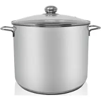 Karl Krueger Krueger Jumbo 72727 Kochtopf inkl. Deckel, Edelstahl, 30 cm Durchmesser