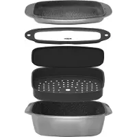 Stoneline Kochgeschirr-Set 5-teilig 39x22 cm | mit Deckeln
