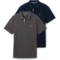 Tom Tailor Doppelpack Poloshirt Basic mit Logo Print