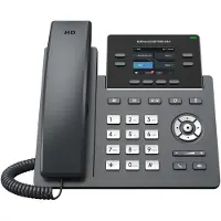 Grandstream Networks GRP2612G, IP-Telefon, Schwarz, Kabelgebundenes Mobilteil, 4 Zeilen, LCD, 6,1 cm (2.4")