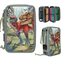 Dino World 0413277, Hartschalenetui für Stifte, Eisen, Nylon, Papier, Polyester, Zink, Mehrfarbig, Abbildung, Drinnen/Draußen, Junge/Mädchen