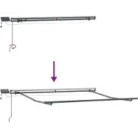 vidaXL Ausziehbare Markise Schwarz 350 x 250 cm Stoff und Aluminium