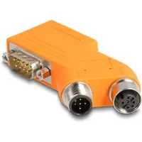 DeLOCK D-Sub 9 Stecker und Buchse zu M12 Stecker und Buchse