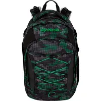 MCNEILL Schulrucksack Luca School Backpack Grid schwarz