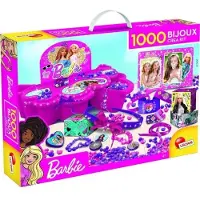 Lisciani Barbie 1000 Bijoux crea kit, Schmuckset Armband Band Perlen