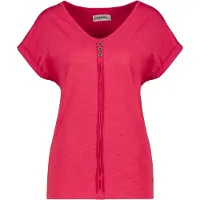 Alife & Kickin Rundhalsshirt , Damen, Gr. S, pink (raspberry), 100% Baumwolle, Rundhals, Shirts Rundhalsshirt