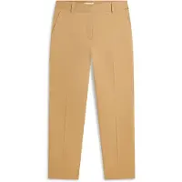 Tommy Hilfiger Chinohose , Damen, Gr. 36, N-Gr, beige (driftwood taupe), Web, Obermaterial: 65% Baumwolle, 33% Lyocell, 2% Elasthan, unifarben, slim fit 7/8-Länge, Hosen Chinohose, mit Bügelfalten