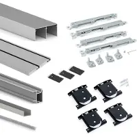 Emuca Schiebetürsystem Für 2-türigen Kleiderschrank 19 Mm