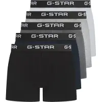 G-Star Underwear Maize 5 Pack Trunks Black/dakr Grey Heather/bright Größe: XL | Unterhosen Outlet | Herren | Gelb
