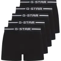 G-Star Boxershorts "HEMLOCK, 5 PACK TRUNKS" Packung, 5 Stk. Bund mit Logoschriftzug