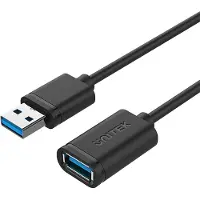 UNITEK Y-C459GBK, 2 m, USB A, USB A, USB 3.2 Gen 1 (3.1 Gen 1), 5 Gbit/s, Schwarz