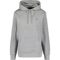 Gant für Herren. 2007058 Sweatshirt mit Kapuze und grauem Schild (XL), Lässig, Baumwolle, Langarm