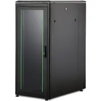 Digitus Netzwerkschrank Unique Serie - 600x1000 mm (BxT), Freistehendes Gestell, 26U, 1200 kg, Ablageschienen, Schwarz