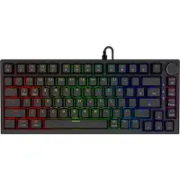 Savio ASTRAL BLACK JADE, 75%, Kabelgebunden, USB, QWERTY, RGB-LED, Schwarz