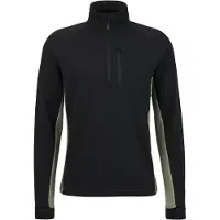 Stoic - MerinoWaffleFleece320 NorrdalSt. Half Zip - Merinopullover Gr S schwarz