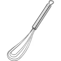 Küchenprofi Parma Tellerbesen, Schneebesen aus Edelstahl, Länge: 25 cm