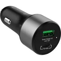 Crong CRG-PWRC-USBC63-BLK, Auto, Zigarettenanzünder, Schwarz