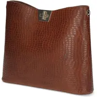Caprice Damen Handtasche 9-61020-45 cognac croco