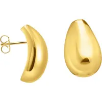 Thomas Sabo Paar Ohrstecker "Schmuck Silber 925 Ohrringe Teardrop-Form", gold (gelbgoldfarben), Ohrringe, Damen, Silber 925 (recycelt), Paar Ohrstecker
