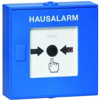 Hager TG558A Funk-Druckknopfmelder für TG55xA, Hausalarm, blau