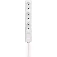 Hama Steckdosenleiste 3-fach, 2,5 m, Weiß