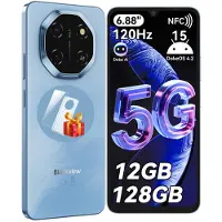Blackview Wave 10C smartphone Ohne Vertrag, Android 16, 6.88", 120Hz, 1080p, Dual SIM, Face ID, 5000 mAh, Gemini AI, DokeOS 5.0, 1080p, 4G