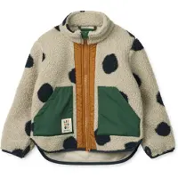 Liewood Fleecejacke - Noam - Spot Dots/Mist - - 8 Jahre (128) - Fleecejacken
