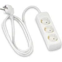 Hama Steckdosenleiste "Mehrfachsteckdose 3-fach, 5m in Weiß", weiß, B:9cm H:8cm T:24cm, Kunststoff, Steckdosenleisten, Steckdosenleiste