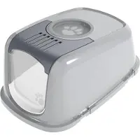 Peewee EcoDome Katzentoilette Kappe (Komplett) - Grau