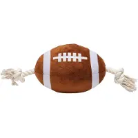 Beeztees Rugbyball mit Seil - 33 cm
