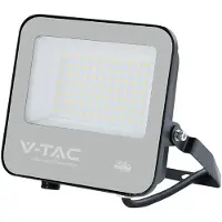 V-TAC PRO Slim LED-Scheinwerfer 50W 135 lm/W 4000K CREE Chip Schwarz IP65 – Artikelnummer 232166