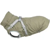 Trixie Mantel mit Geschirr Pontis Rain - Olivgrün - XXS - 24 cm