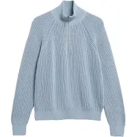Armedangels - Women's Troyer Vanisé Knit Sweater - Pullover Gr XXL grau/türkis