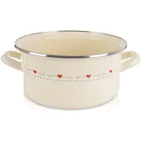 Orion Cremefarbener Emailletopf TONCA 24 cm, 4 l