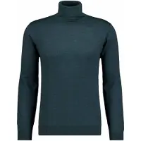Ragman Rundhalspullover , Herren, Gr. 56, grün (dunkelgrün, 035), Strick, 100% Wolle, ohne Ausschnitt, Pullover Rundhalspullover