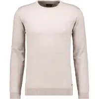 Ragman Rundhalspullover , Herren, Gr. 60, beige, Strick, 100% Wolle, ohne Ausschnitt, Pullover Rundhalspullover