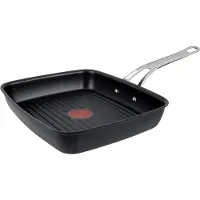 Tefal Grillpfanne "Jamie Oliver Cooks Classic" Aluminiumguss 1 Stk. tlg. Thermo-Signal, für alle Herdarten inkl. Induktion, 23x27 cm
