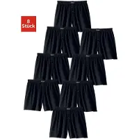 Le jogger Weiter Boxer , Herren, Gr. 3, 8 Stk., schwarz, Jersey, Obermaterial: 100% Baumwolle, unifarben, bequem, Unterhosen Weiter Boxer, aus angenehm weicher Baumwoll-Qualität, Topseller