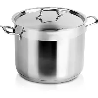 Orion Kochtopf Stahltopf mit Deckel 18/10 PREMIUM Induktion 10,1l
