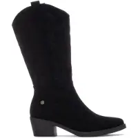 Refresh für Damen. 17308501-NEGRO Stiefel 173085 schwarz (37), 3 bis 5 cm, Reißverschluss, Lässig