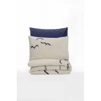 L'essentiel Maison , Larum - Dark Blue, Ranforce Super King Bettbezug-Set (FR), Dunkelblau, 100 % BAUMWOLLE RANFORCE, 260 x 220 cm