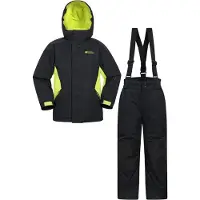 Mountain Warehouse - Skijacke und Hosen Set für Kinder MW1984 (146-152) (Schwarz)