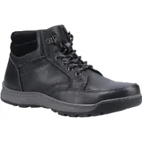 Hush puppies - Herren Stiefel "Grover", Leder FS7857 (45,5 EU) (Schwarz)