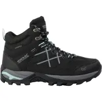 Regatta - Damen Wanderstiefel "Samaris III" RG10015 (37 EU) (Schwarz/Gebleichtes Türkis)