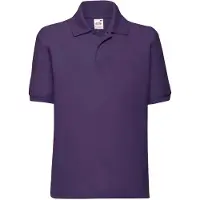 Fruit Of The Loom Kinder Poly/Baumwolle Pique Polo Shirt PC3885 (12-13 Jahre) (Violett)