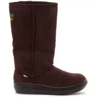 Rocket dog - Damen Lange Stiefel "Sugardaddy", Leder FS6937 (38 EU) (Schokoladenbraun)