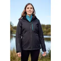 Mountain Warehouse - "Rainforest II Extreme" Jacke, wasserfest für Damen MW1056 (34 DE) (Pechschwarz)